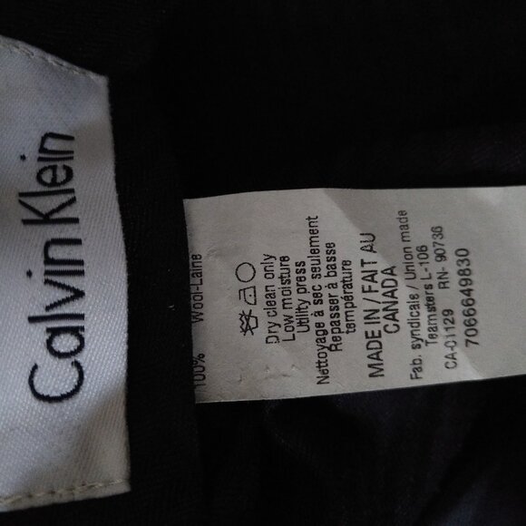 Calvin Klein 2 Piece Pinstriped Black Suit - Picture 5 of 8